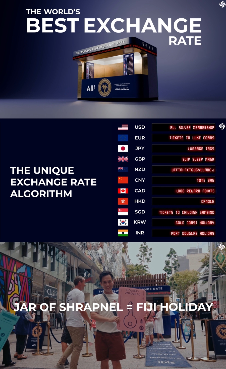 ▲ 세계 최고의 환율(The World's Best Exchange Rate) 캠페인. ⓒ스파이크스 아시아