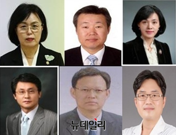 ▲ 뒷쪽 왼쪽부터 송인우 원장, 윤정병교육장,양수조 교육장, 김희종 교장, 정회근 전 행정국장, 김경훈 원장.ⓒ김경태 기자