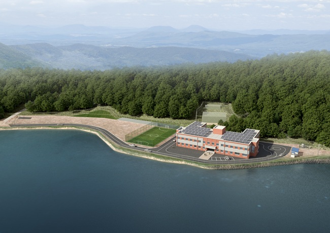 ▲ 22사단 초도중대 조감도. ⓒ고성군