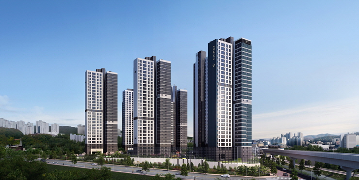 ▲ 용인 푸르지오 클루센트 투시도.