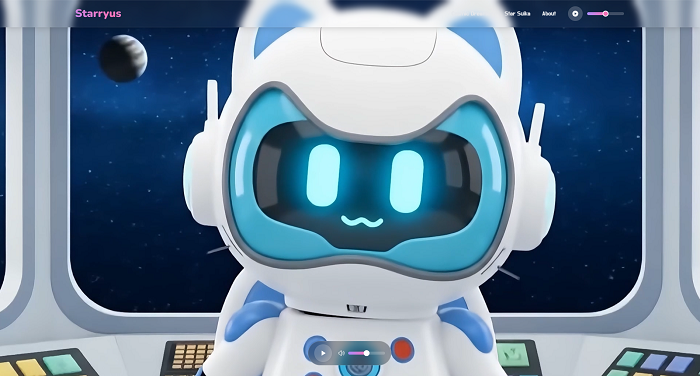 ▲ 스타류스 작품 홈페이지 상단 캡쳐본.ⓒ한국영상대