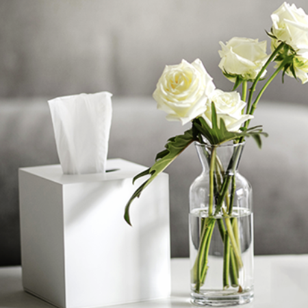 ▲ ㈜한국펄프 생산제픔인 티슈.ⓒ㈜한국펄프