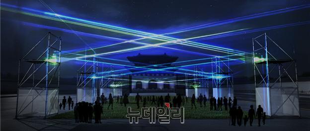 ▲ 서울라이트 광화문에서 진행될 미디어파사드 전시 중 '희망이 피어나는 밤' ⓒ서울시
