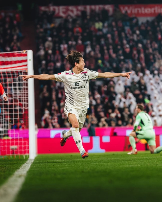 ▲ 마인츠의 이재성이 바이에른 뮌헨을 상대로 득점에 성공했고, 팀은 2-2로 비겼다.ⓒ마인츠 제공