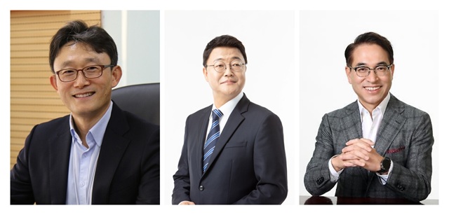 ▲ 왼쪽부터 박윤영 전 KT 기업부문장 사장, 주형철 전 SK커뮤니케이션즈 대표, 홍원표 전 SK쉴더스 대표.ⓒ뉴데일리DB