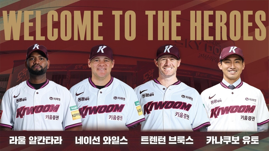 ▲ 키움이 외국인 구성을 완료했다. 아시아 쿼터로 가나쿠보와 계약했다.ⓒ키움 히어로즈 제공