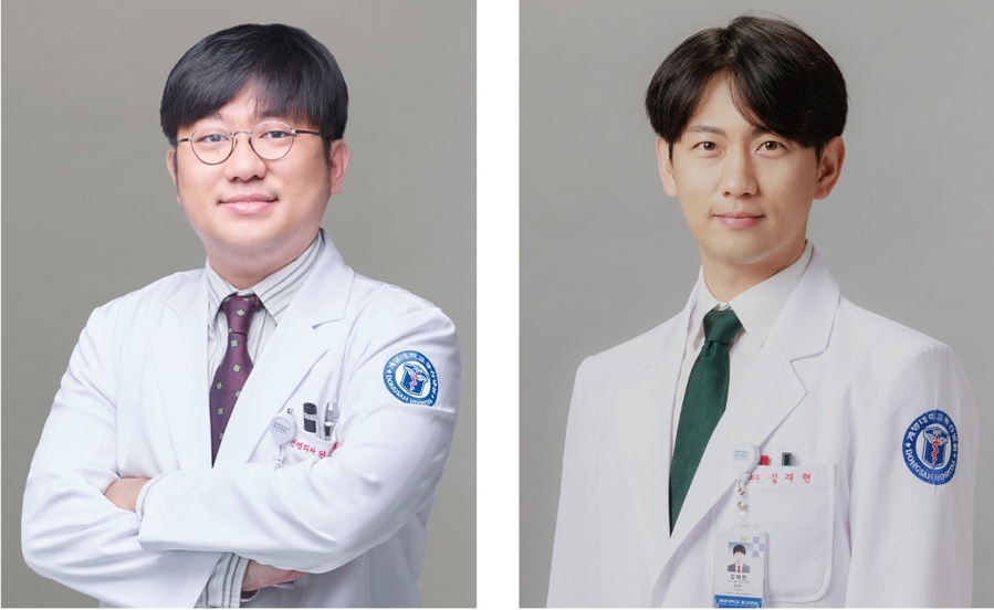 ▲ 계명대 동산병원 신경외과 권민용 교수(좌), 김재현 교수(우).ⓒ계명대 동산병원