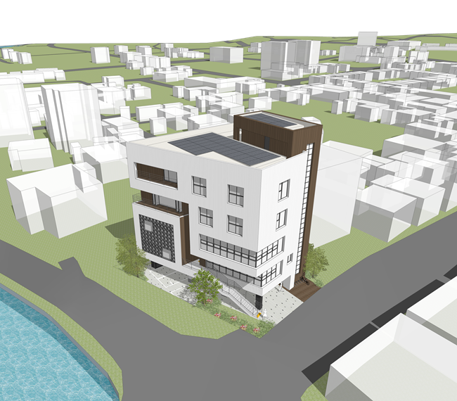 ▲ 주천면 '청정링크 건축공사' 조감도. ⓒ영월군