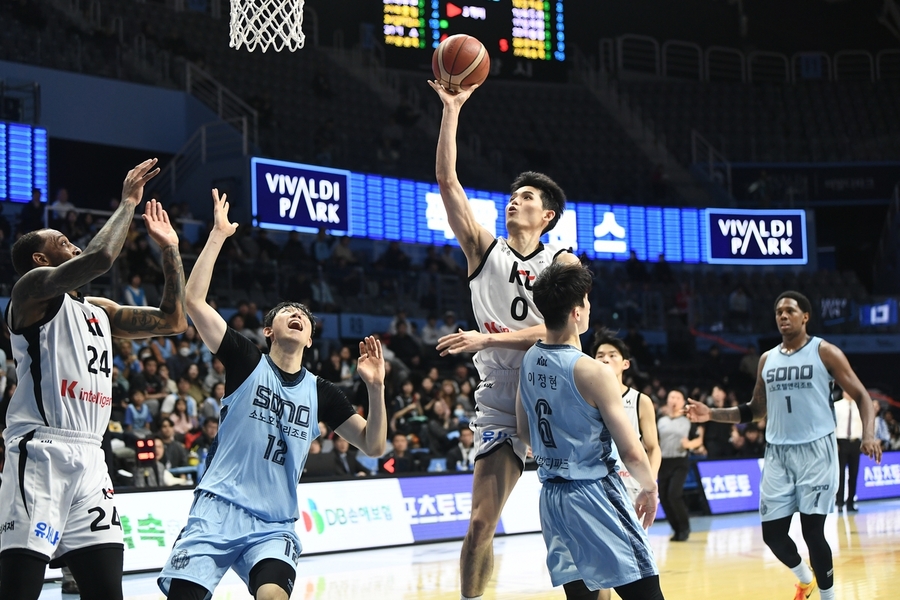 ▲ kt가 소노와 경기에서 86-85로 극적인 1점 차 승리를 거뒀다.ⓒKBL 제공