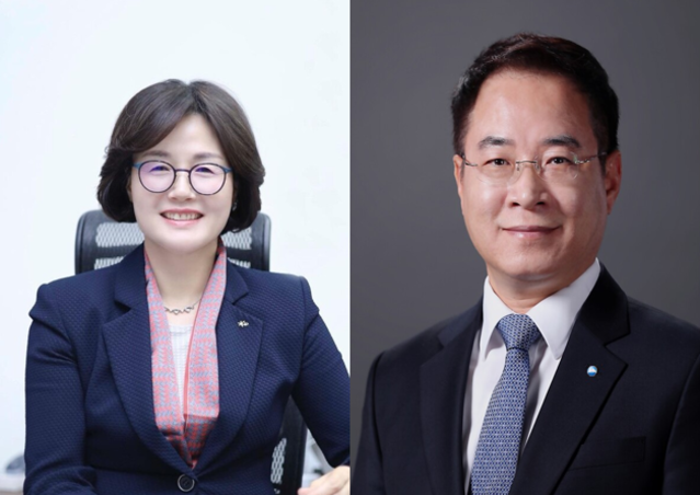 ▲ (왼쪽부터) 곽산업 신임 KB저축은행 대표이사 후보, 이석태 우리금융저축은행 대표ⓒ각사