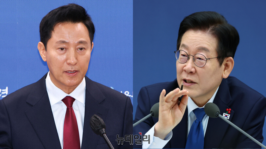 ▲ (좌) 오세훈 서울시장 (우) 이재명 대통령