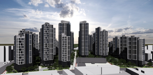 ▲ 강촌마을 3·5·7·8단지 통합재건축 투시도. ⓒ한국토지신탁