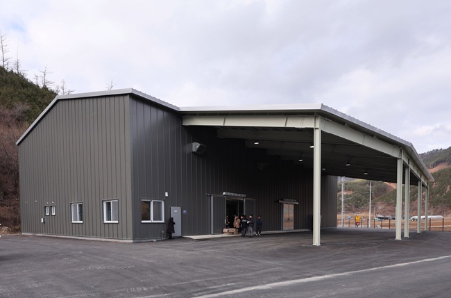 ▲ 고랭지채소 유통저온저장시설 전경. ⓒ삼척시