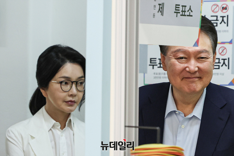 ▲ 윤석열 전 대통령 부부. ⓒ서성진 기자