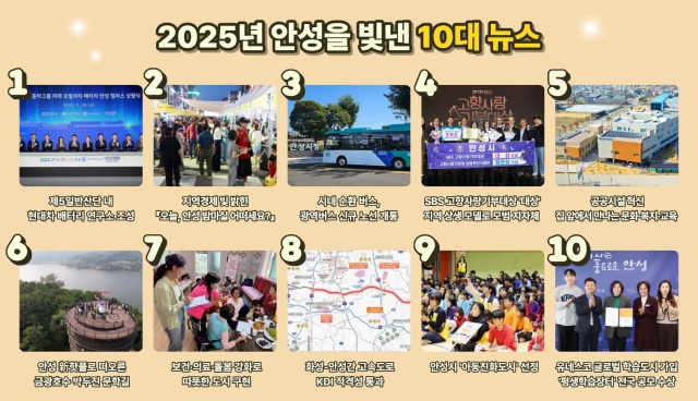 ▲ 2025년 10대 뉴스ⓒ안성시 제공