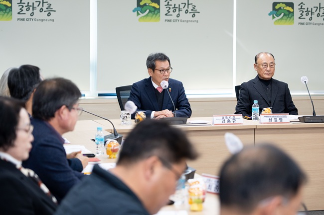 ▲ 김홍규 강릉시장. ⓒ강릉시