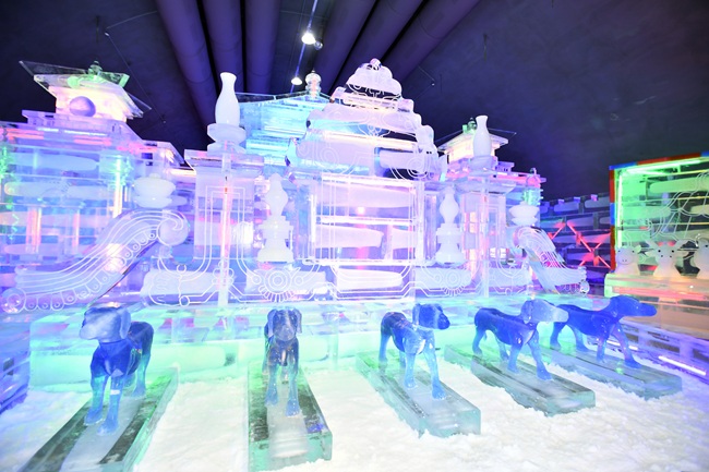 ▲ 실내얼음조각광장 모습. ⓒ화천군