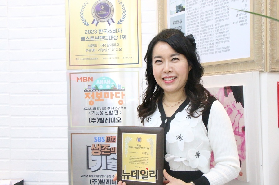 ▲ 기능성 교정화 브랜드 ‘발레미오’를 대구에서 운영하고 있는 이유란 대표는 발을 ‘제2의 척추’로 표현하며, 발의 틀어짐이 몸 전체의 균형과 건강을 좌우한다고 말했다.ⓒ뉴데일리