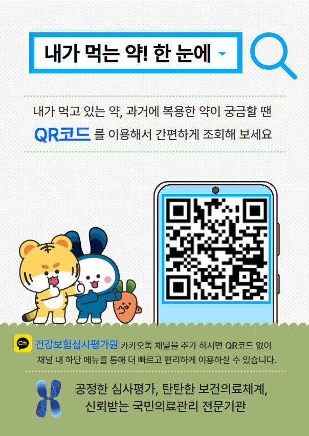 ▲ 내가 먹는약 한눈에 홍보물. ⓒ건강보험심사평가원