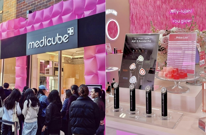 ▲ 메디큐브 미국 뉴욕 팝업스토어. ⓒ산업통상부
