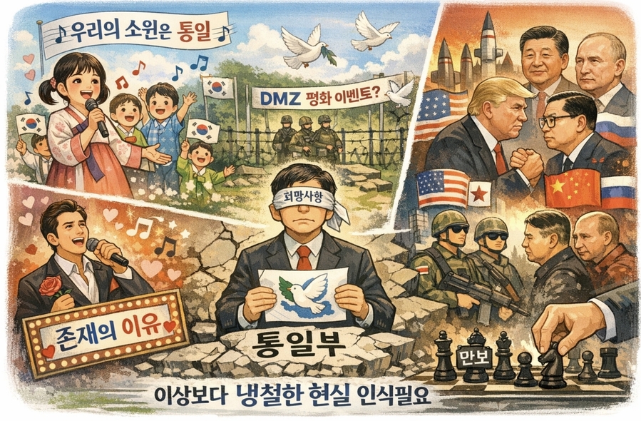 ▲ 정동영 통일부 장관의 정체가 의심스럽다. 하는 말마다 북한 편들기다. ⓒ 챗GPT