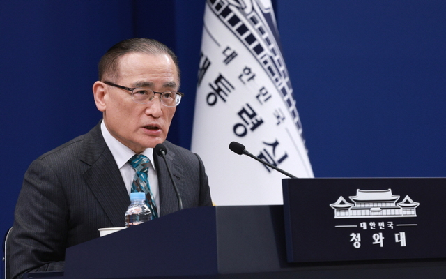 ▲ 위성락 국가안보실장이 24일 청와대 춘추관에서 미국, 캐나다, 일본 방문 관련 브리핑을 하고 있다. ⓒ뉴시스