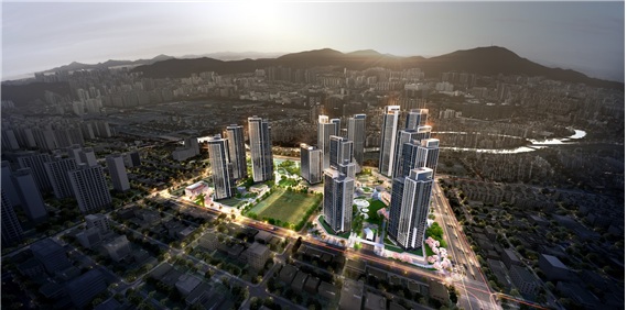 ▲ 인천 굴포천역 도심 공공주택 복합사업 조감도. ⓒ HDC현대산업개발