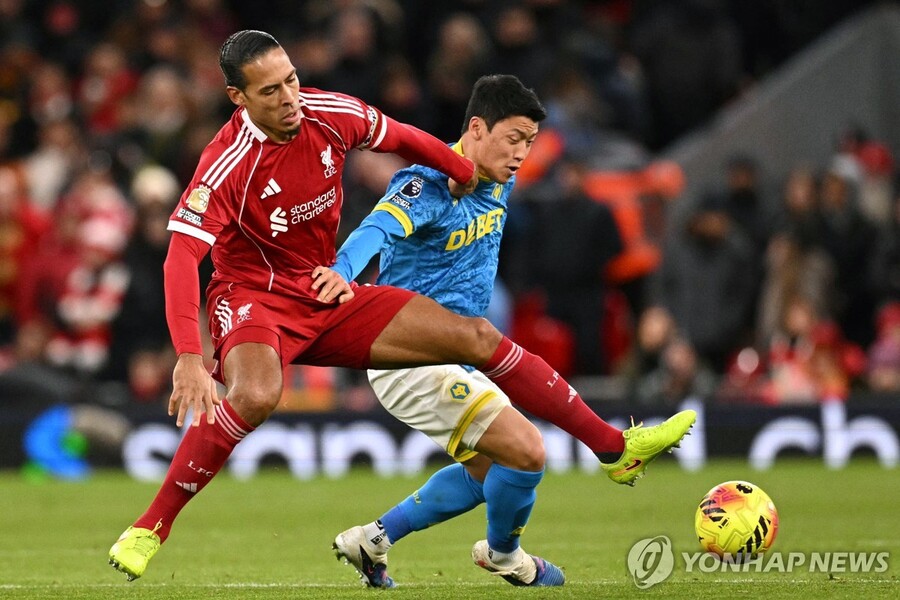 ▲ 울버햄튼이 리버풀에 패배했고, 선발 출전한 황희찬은 침묵했다.ⓒ연합뉴스 제공