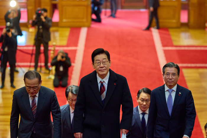 ▲ 이재명 대통령이 청와대로 첫 출근하는 모습. ⓒ청와대 제공