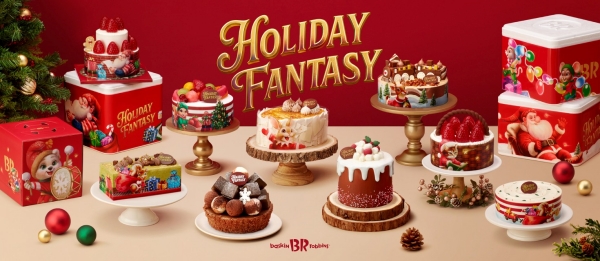 ▲ 올해 크리스마스 시즌 배스킨라빈스의 아이스크림 케이크는 사전 예약률이 전년 대비 두 배 가까이 증가하며 뚜렷한 성과를 냈다. ⓒ배스킨라빈스