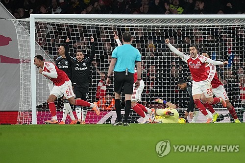 ▲ 아스널이 4골 폭죽을 터뜨리며 아스톤 빌라를 4-1로 대파했다.ⓒ연합뉴스 제공