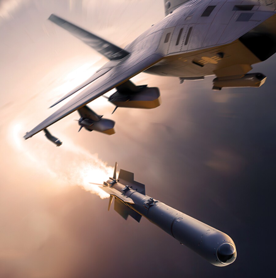 ▲ KF-21에서 대공미사일이 발사되는 모습 (이미지) ⓒLIG넥스원