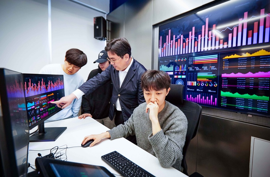 ▲ 올해 신설 AI컴퓨터보안계열 실습수업 모습.ⓒ영진전문대