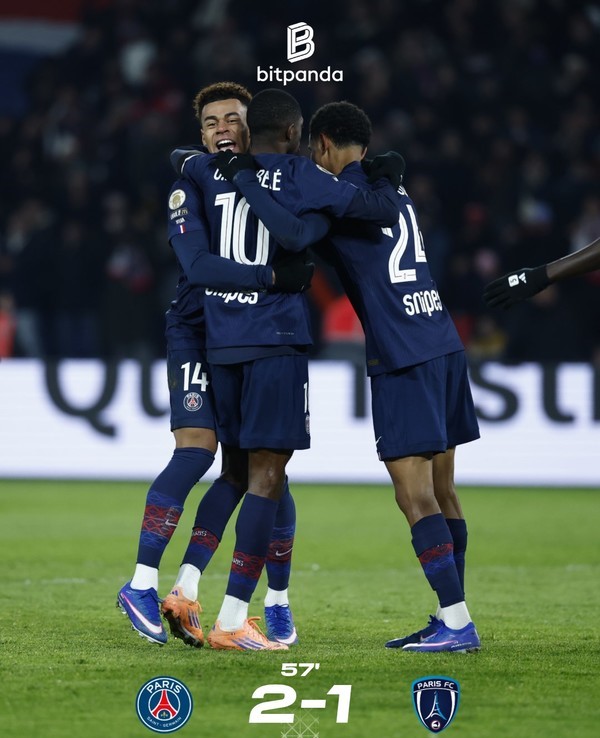 ▲ 두에와 뎀벨레의 연소골을 앞세운 PGS가 '파리 더비'에서 2-1 승리를 거뒀다.ⓒPSG 제공