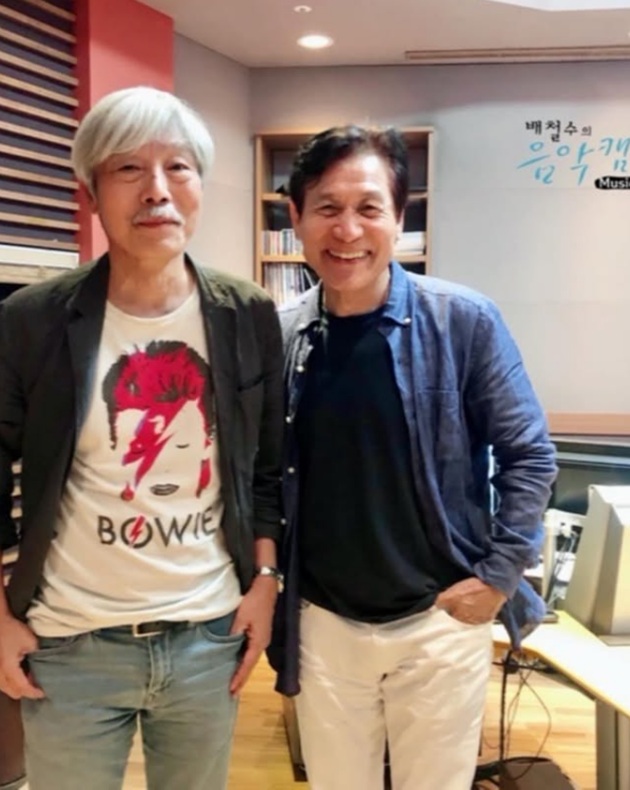 ▲ 생전 안성기가 배철수와 함께 찍은 기념 사진. ⓒ배철수 인스타그램