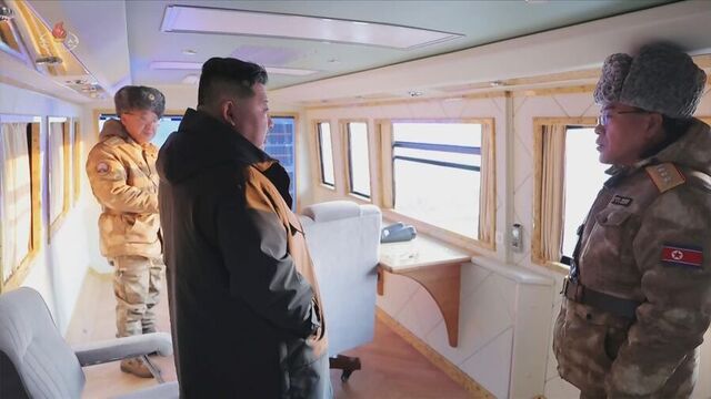 ▲ 북한 조선중앙TV는 지난 4일 김정은 국무위원장 참관하에 극초음속미사일 발사훈련을 진행했다고 5일 보도했다. ⓒ뉴시스