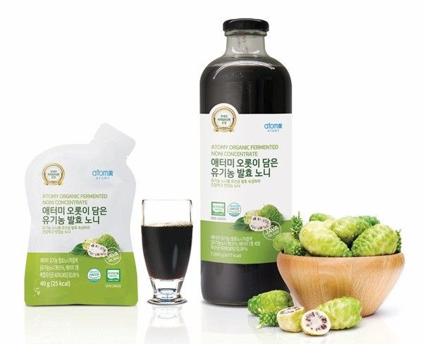 ▲ 애터미 오롯이 담은 유기농 발효 노니 홍보 이미지.ⓒ애터미