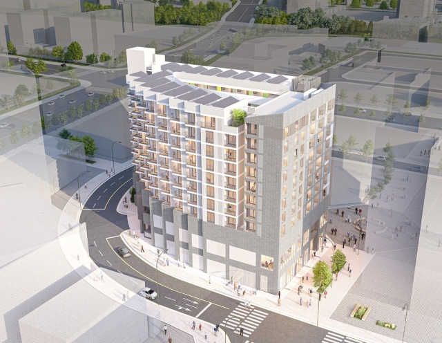 ▲ 소하동 1342-5에 건설 중인 공공임대주택 조감도. ⓒ광명시 제공