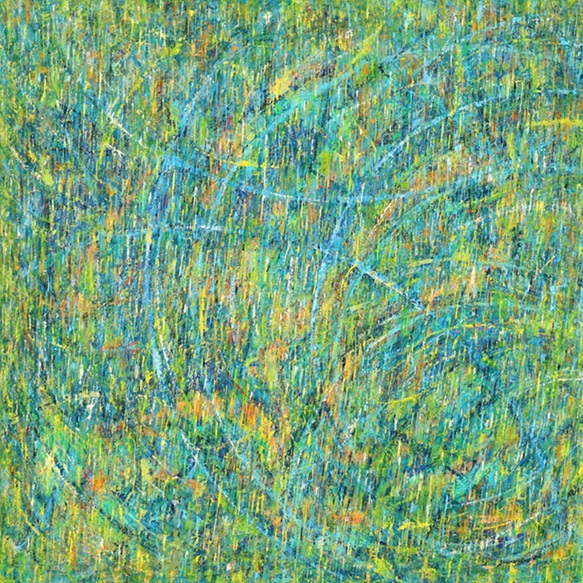 ▲ 김순남, 뉴심포니 No. 37 - 텅 빈 충만, Oil in Linen, 100x100cm, 2025.ⓒ세종대