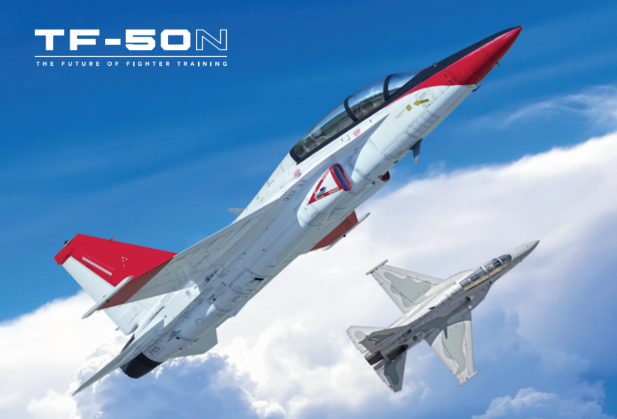 ▲ 록히드마틴과 KAI 컨소시엄의 TF-50N ⓒ록히드마틴