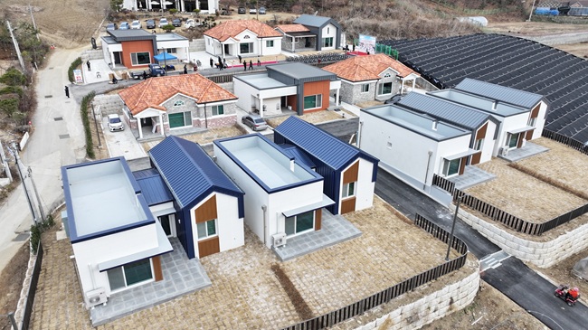 ▲ 지난해 11월 준공된 화천군 신혼부부 임대주택단지 전경. ⓒ화천군