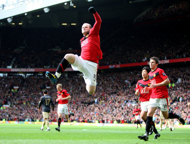 ▲ 루니를 포함해 맨유 시절 박지성의 동료였던 많은 선수들이 EPL 역대 최고의 선수 명단에 이름을 올렸다.ⓒ연합뉴스 제공