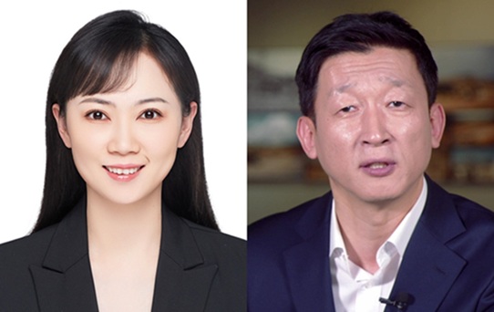 ▲ 삼육대 대학원 통합예술학과 졸업생 장첸 박사(왼쪽)와 서경현 지도교수.ⓒ삼육대