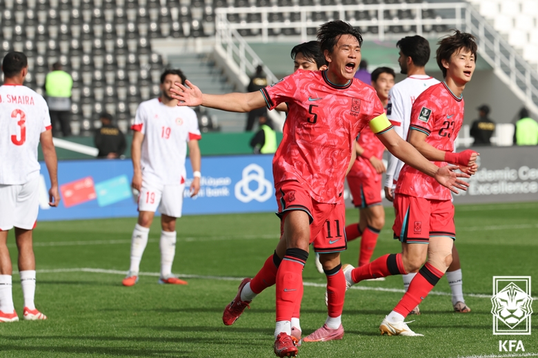 ▲ 한국 U-23 대표팀이 레바논을 4-2로 꺾고 아시안컵 첫 승을 신고했다.ⓒ대한축구협회 제공