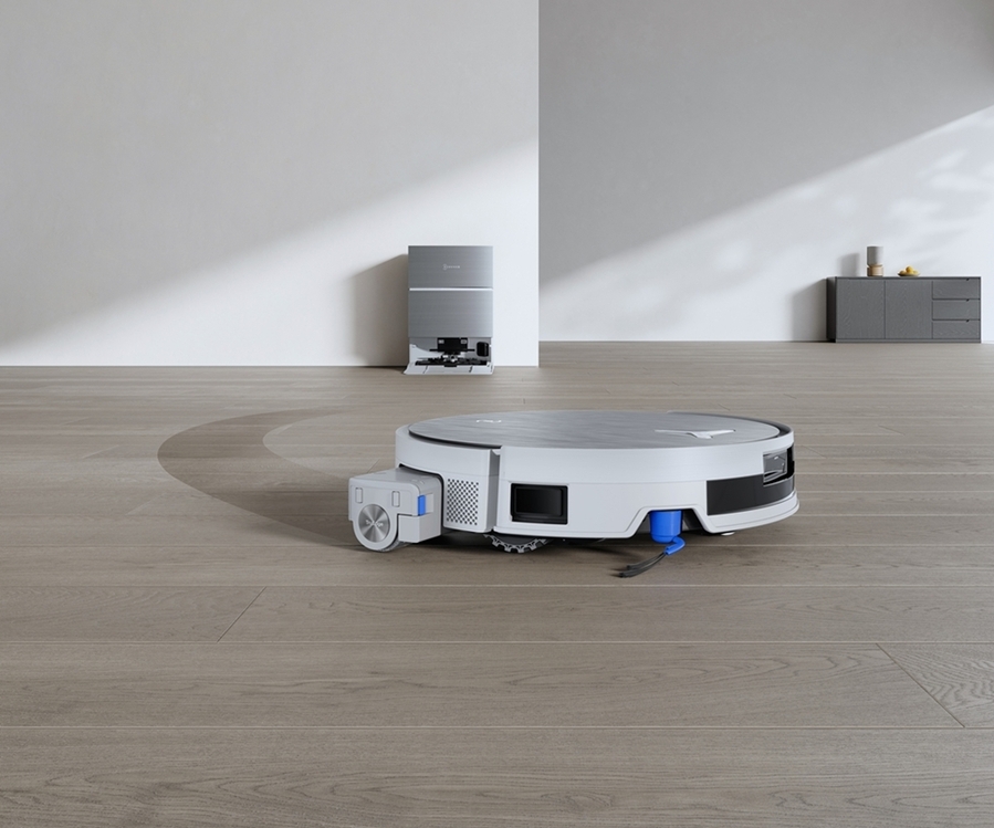 ▲ 에코백스의 올해 신제품 '디봇 X11 프로 옴니' 모습. ⓒ에코백스