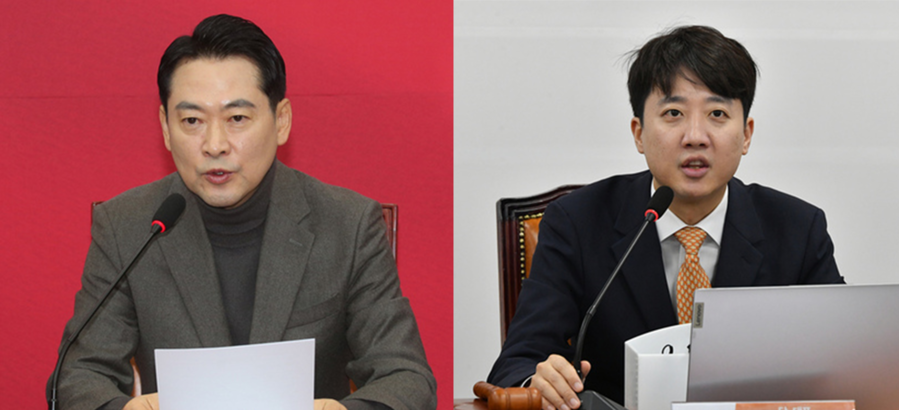 ▲ 장동혁 국민의힘 대표(왼쪽)와 이준석 개혁신당 대표. ⓒ뉴데일리 DB