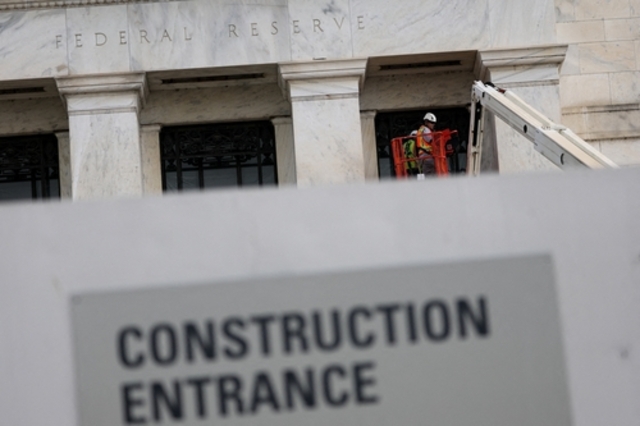 ▲ 개보수 공사가 진행 중인 미국 연방준비제도 본부 건물. 출처=로이터ⓒ연합뉴스
