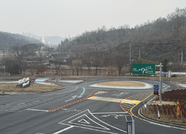영월군, 한반도면 '쌍용 회전교차로' 준공
