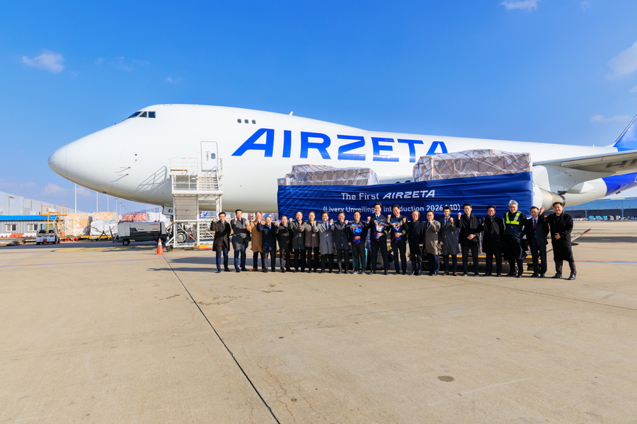 ▲ 에어제타도 최근 신규 CI 적용한 리버리 1호기를 공개했다. ⓒ에어제타