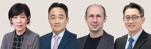 ▲ 제19회 아산의학상 수상자 명단. 기초의학부문 이호영 교수, 임상의학부문 김승업 교수, 젊은의학자부문 마틴 슈타이네거·이주명 교수. ⓒ아산사회복지재단